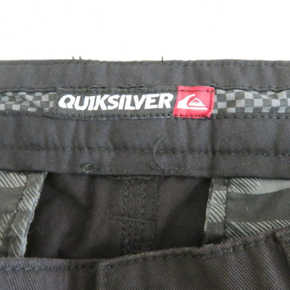 Quiksilver Chinos Pants Black Mens 36 x 31 Cotton Twill Slacks Straight Leg - Picture 7 of 13